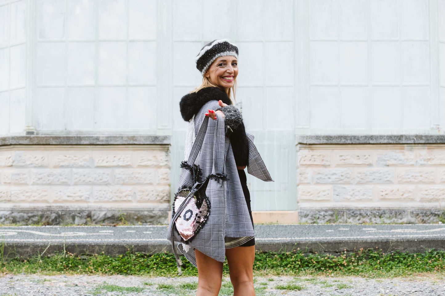 Borsa pied de poulle - Houndstooth tote bag
