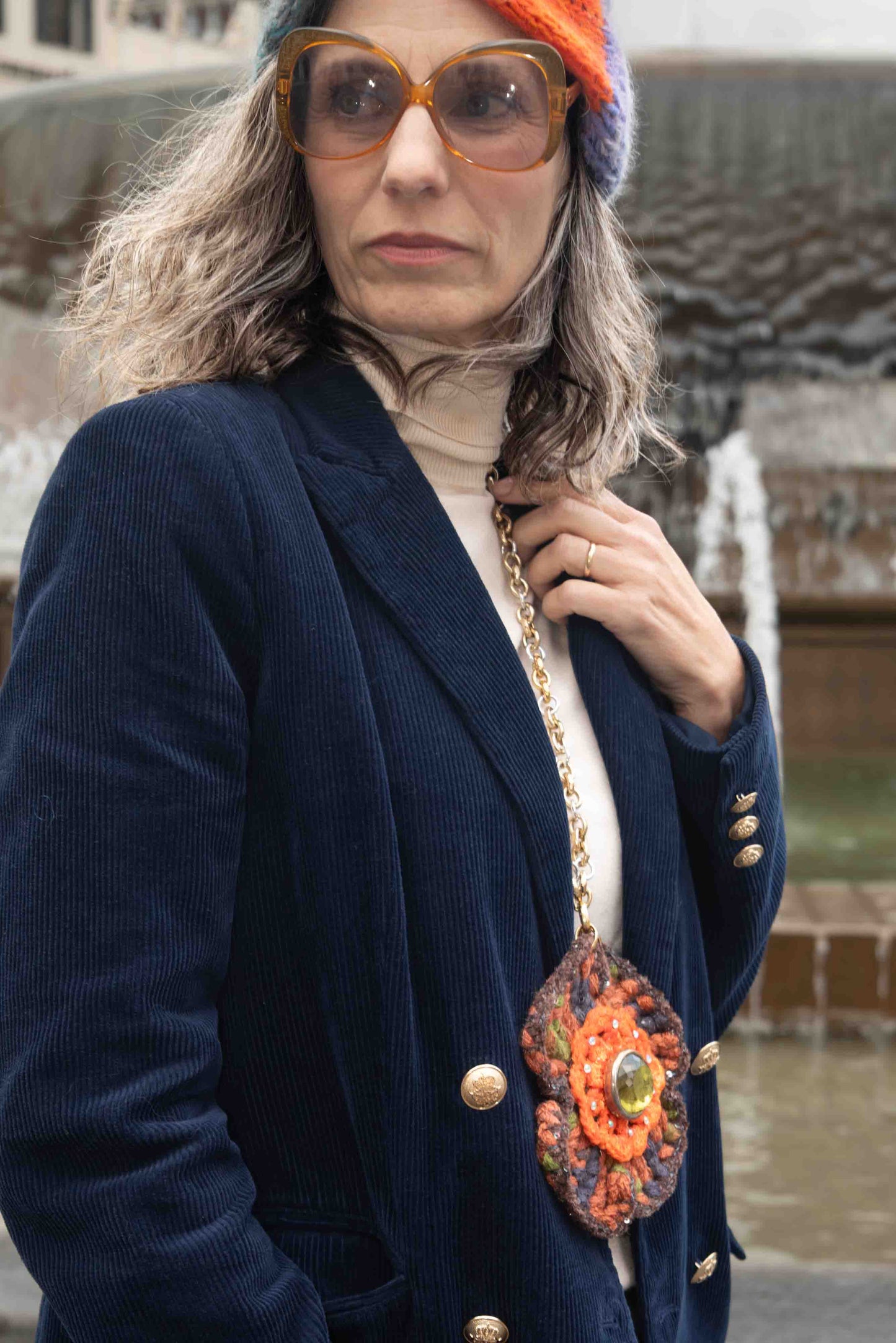 Collana con pendente a fiori - Flowered  pendant necklace